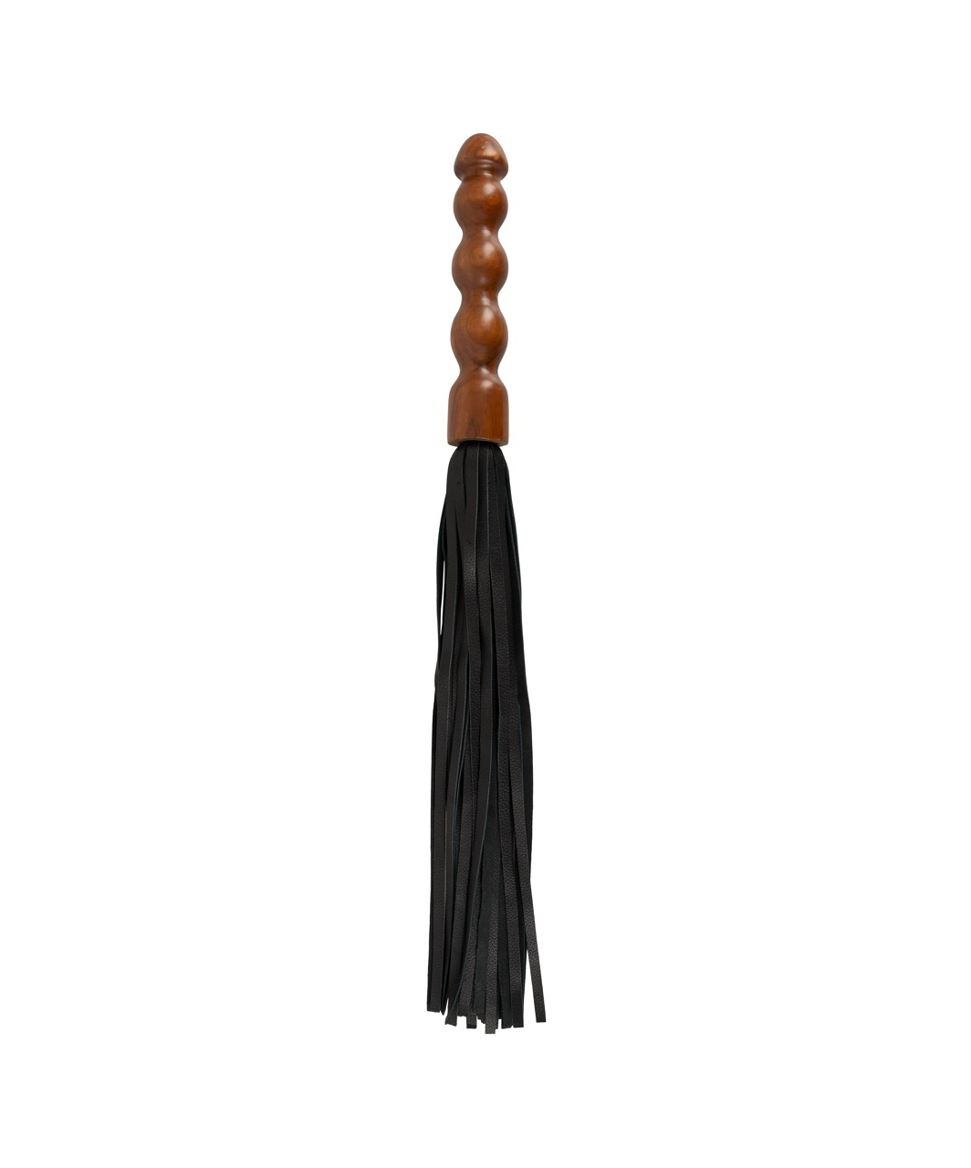 Zado leather flogger with wooden handle