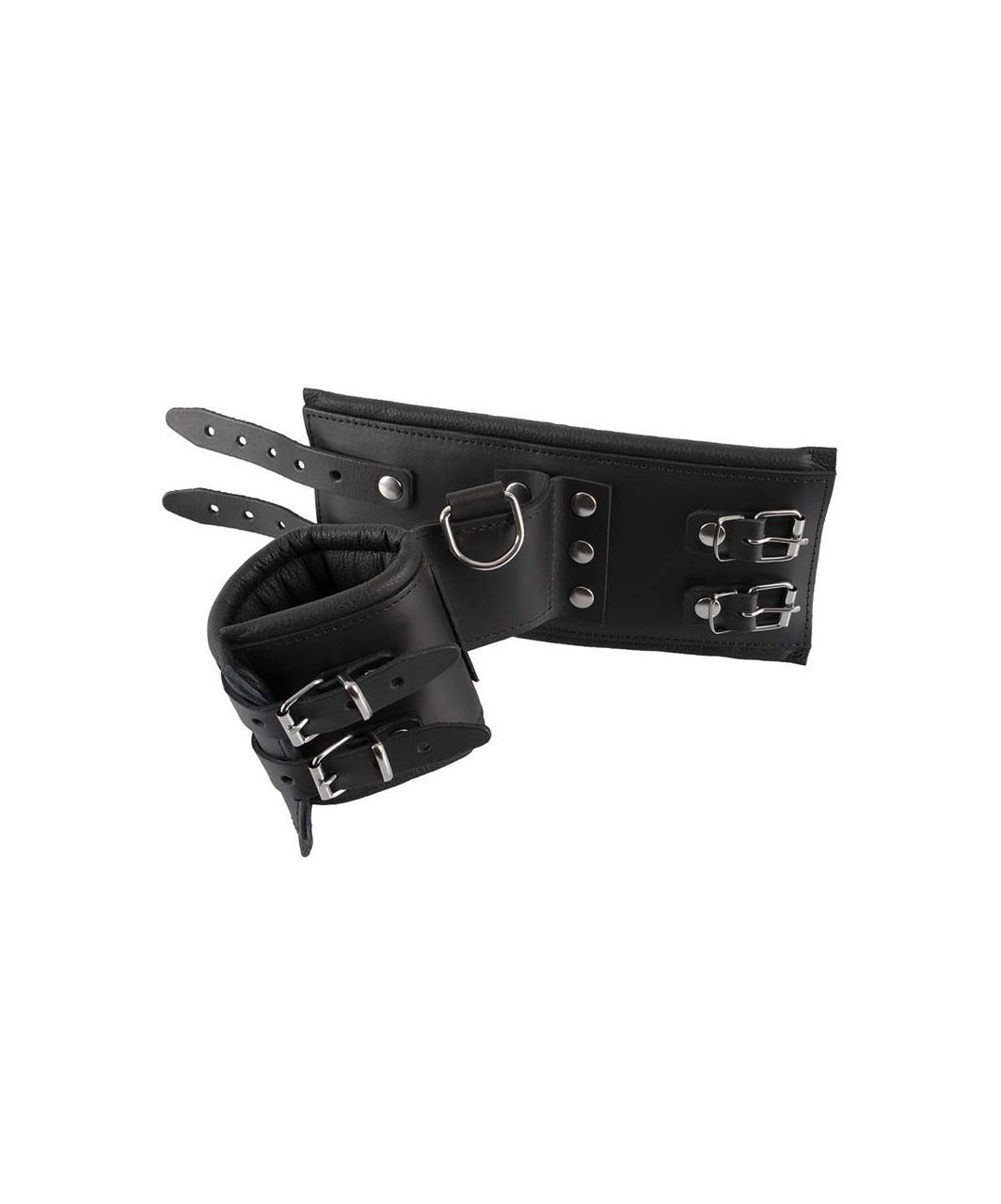 Zado Extra Wide Leather Handcuffs