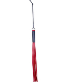 Zado red leather whip