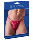 Svenjoyment sarkanas matēta auduma bikini biksītes