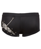 Svenjoyment black trunks with lacing and mesh