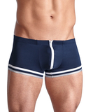 Svenjoyment blue sailor-style trunks with zipper
