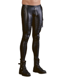 NEK black skinny matte look rock-'n'-roll pants