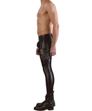 NEK black skinny matte look rock-'n'-roll pants