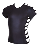 Svenjoyment черная матовая футболка с боковыми ремешками