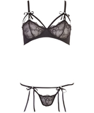 Cottelli Lingerie black lace lingerie set
