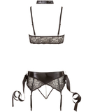 Cottelli Lingerie Bondage lace lingerie set with handcuffs