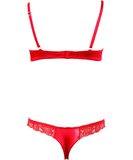 Cottelli Lingerie red lace lingerie set