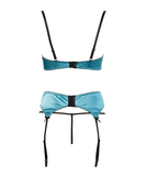 Cottelli Lingerie turquoise 3-piece lingerie set