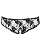 Cottelli Lingerie black lace crotchless panties