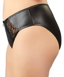 Cottelli Lingerie black matte look briefs with lace