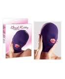 Bad Kitty purple open mouth hood mask