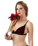 Bad Kitty red & black feather tickler