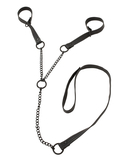Bad Kitty wrist restraints with a leash