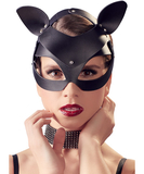 Bad Kitty black faux leather cat mask