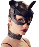 Bad Kitty black faux leather cat mask