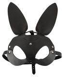 Bad Kitty black faux leather bunny mask