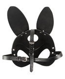 Bad Kitty black faux leather bunny mask