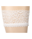 Cottelli Lingerie white hold-up stockings with lace