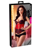 Cottelli Lingerie red corset with black lace