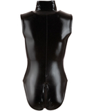 Cottelli Lingerie juodas matinės išvaizdos kostiumėlis su užtrauktuku