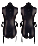 Cottelli Lingerie Bondage black matte look bodysuit