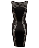 Cottelli Lingerie черное платье с разрезами и кружевом