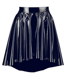 Black Level black vinyl flared skirt
