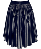 Black Level black vinyl flared skirt