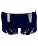 Black Level black vinyl biker style trunks