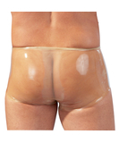 Late X transparent latex trunks with penis sleeve