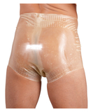 Late X transparent/skin-coloured latex diaper briefs