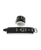 Mister B leather wrist cuffs with padding