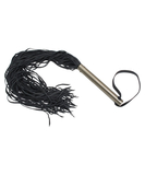 Mister B leather flogger with metal handle