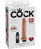 King Cock 7 inch Squirting Cock vinila dildo