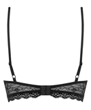 Obsessive black embroidered sheer bra