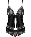 Obsessive black lace babydoll