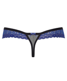 Obsessive blue lace thong