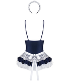 Obsessive French maid blue/white erotic set