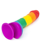 Pride Dildo Rainbow with Balls silicone dildo