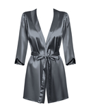 Obsessive grey robe with string