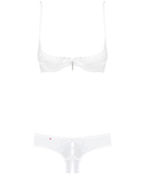 Obsessive Alabastra white lingerie set