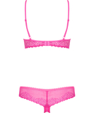 Obsessive Alabastra pink lingerie set