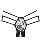 Allure Lingerie Sweet Heavens black crotchless  thong