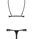 Obsessive Arisha black two-piece lingerie set