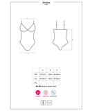 Obsessive black crotchless bodysuit