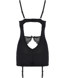 Avanua Aya black suspender chemise