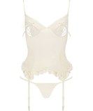 Avanua Bianca ecru basque with string