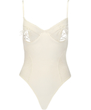 Avanua Bianca ecru bodysuit with lace