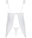 Avanua Milagros white sheer mesh babydoll